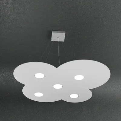 Obrázek produktu pro Moderní zavěšení Cloud Metal Grey 5 světel Gx53