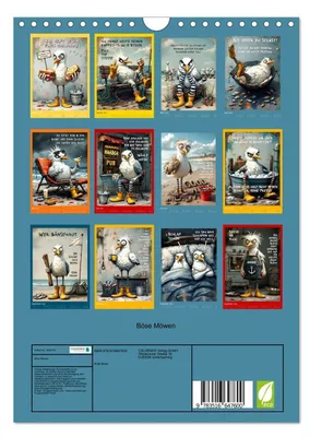 Produktbild von Böse Möwen (Wandkalender 2026 DIN A4 hoch), CALVENDO Monatskalender