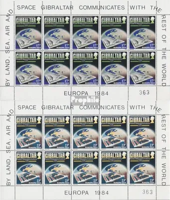 Produktbild von Briefmarken Gibraltar 1984 Mi 475Klb-476Klb Kleinbogen (kompl.Ausg.) postfrisch Europäische Konferenz