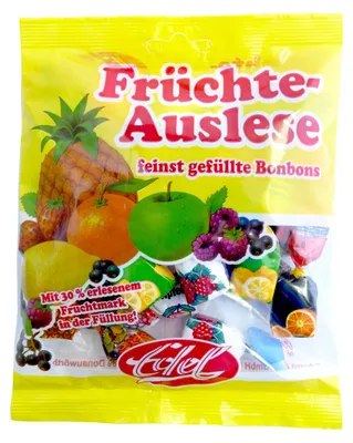 Immagine prodotto di Edel Früchte Auslese, caramelle ripiene finissime confezionate singolarmente da 120 g
