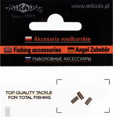 Obrázek produktu pro 20 x dvojité upínací pouzdro MIKADO k dispozici krimpovací pouzdra Ø 0,6 mm