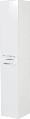 Produktbild von FACKELMANN Hochschrank B. CLEVER / Badschrank mit Soft-Close-System / Maße (B x H x T):ca. 30 x 159 x 32 cm / hochwertiger Schrank / Möbel fürs WC oder Badezimmer / Korpus: Weiß / Front: Weiß