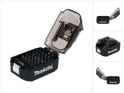 Obrázek produktu pro Makita E-00016, 31 kusů, Šestihran (metrická míra), Phillips, Křížový, Zdířka, Torx, PH 0, PH 1, PH 2, PH 3, PZ 0, PZ 1, PZ 2, PZ 3, 4.5,5.5,6.5 mm, T10, T15, T20, T25, T27, T30, T40