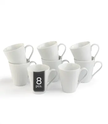 Produktbild von Kaffeetassen - 300 ml - Weiß - Porzellan - 8er Set