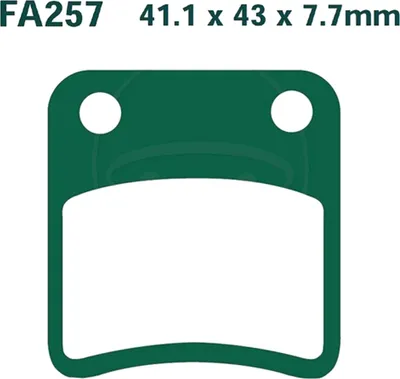 Image de Plaquettes de frein avant pour Daelim Tapo 50, année de fabrication 1999-2001 - Plaquettes de frein EBC - Neuf