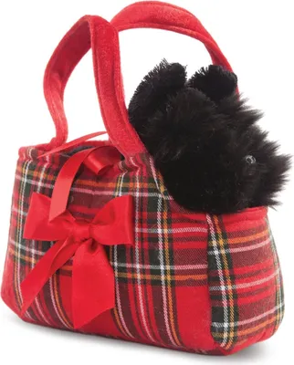 Zdjęcie produktu dla Pluszowa zabawka szkocki terier w torbie, 20 cm