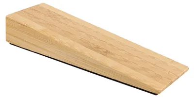 Produktbild von WAGNER Türkeil BAMBOO - 120 x 40 x 20 mm, Bambus natur, Anti-Rutsch-Pad, zum Unterschieben - 15695401