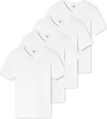 Produktbild von uncover by Schiesser 4er Pack Basic Unterhemd / Shirt Kurzarm T-Shirts mit perfekter Passform, Hochwertige Verarbeitung und hohe Formstabilität, Weiche Single Jersey Qualität