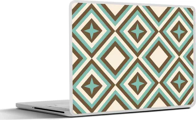 Produktbild von MuchoWow® Laptop Aufkleber Sticker Cover 50er Jahre - Stern - Design 30x21 cm - Sticker für Laptop - Selbstklebend