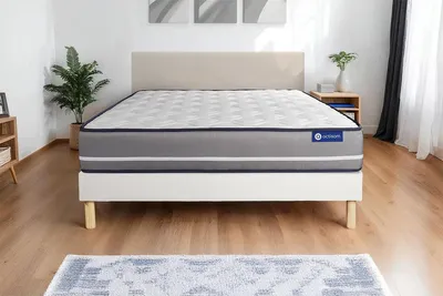 Productafbeelding van Actimemo matras, 150x190 cm + bedframe met lattenbodem, stevigheid graad 4, traagschuim, hoogte: 20 cm