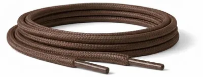 gewachste schnuersenkel rund braun dunkel