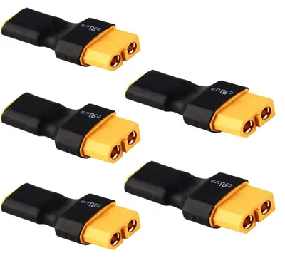 5x XT30 Stecker auf XT60 Buchse Adapter, männlich/weiblich