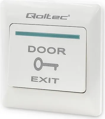 Produktbild von Qoltec Aufputz-Ausgangstaster | Weiß | Zutrittskontrolle