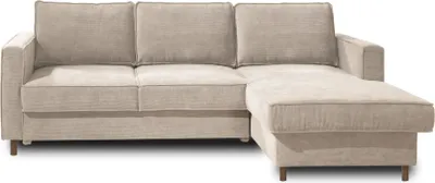 Produktbild von Best Mobilier Jake, Ecksofa, Beige, 4 Sitz(e), Jake, Samt, Holz