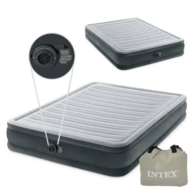 Zdjęcie produktu dla Materac dmuchany łóżko 203x152 cm z pompką dwuosobowy INTEX 67770ND