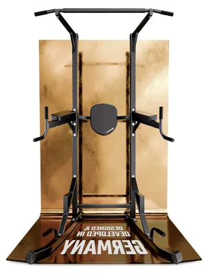 Produktbild von Power Tower - Freistehende Klimmzugstange mit Dip Station, Klimmzugturm, Klimmzugstation, Pull Up Station, Calisthenics Equipment, Fitnessgeräte für Zuhause