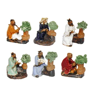 Immagine prodotto di Set di figure bonsai - Bonsai Master - 6 figure diverse