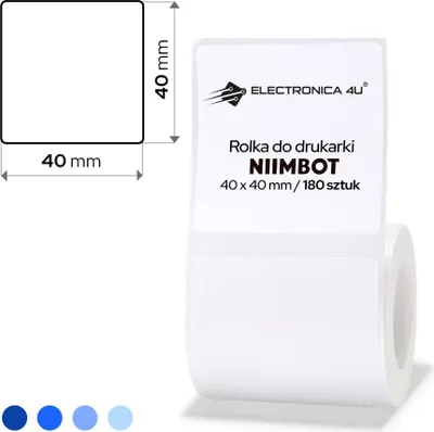 Zdjęcie produktu dla NIIMBOT Thermal labels Niimbot stickers  T 40x40mm 180 psc (White)