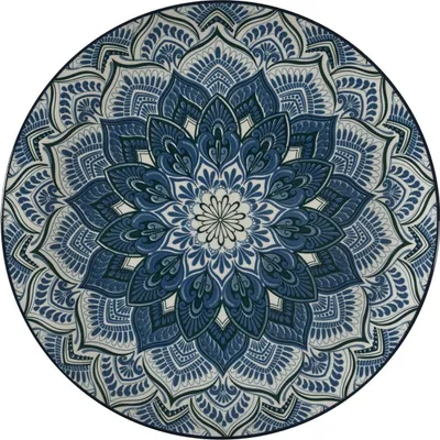 Immagine prodotto di HowHomely | Set di piatti - set di stoviglie - set di 12 - blu bianco - motivo orientale - piatti da pranzo - piatti fondi - piatti da dessert - per 4 persone