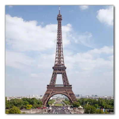 Produktbild von Wallario selbstklebende Möbelfolie/ Tischdecke für Innen und Außen, Größe: 70 x 70 cm - Eiffelturm in Paris