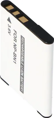 Produktbild von Akku passend für Sony NP-BN1 Akku Typ N kein Original Akku mit 630mAh Kapazität