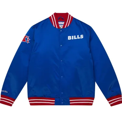Produktbild von Buffalo Bills NFL Mitchell & Ness Heavyweight Satin Jacke Blau-XL