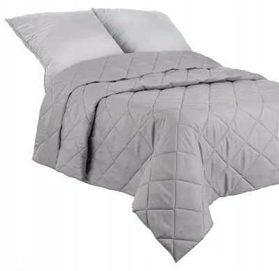Produktbild von Polskie Tkaniny Gesteppte Wendbare Tagesdecke 180x200 Grau