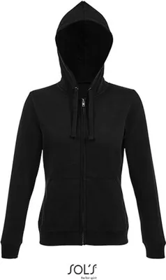 Produktbild von SOLs 03106 | Damen Jacke WomenŽs Zip Hoodie Spike - Farbe: Black - Größe: XXL