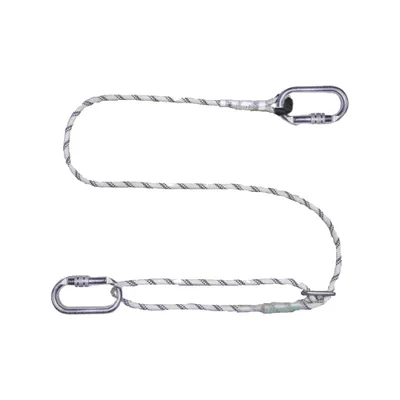 Productafbeelding van Verstelbare veiligheidslijn van 2 meter met karabiners