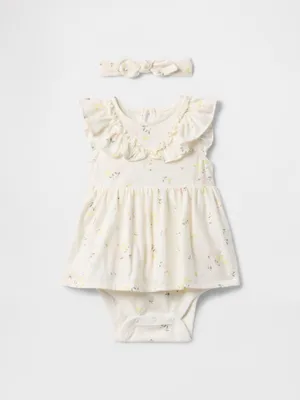 Produktbild von GAP Baby Set Kleid und Stirnband 725965-00__12-18M
