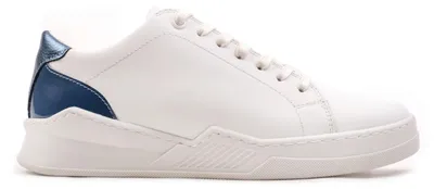 Zdjęcie produktu dla Omnio, białe/niebieskie sneakersy damskie, wykonane ze skóry