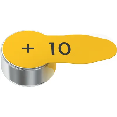 Image de Piles pour appareils auditifs type 10, blister de 8
