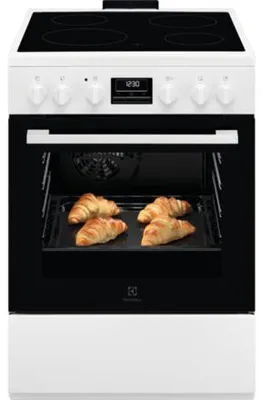 Obrázok produktu pre Electrolux LKR664177W, Voľne stojaci sporák, Biela, Otočné, Biela, Predné, Elektronický