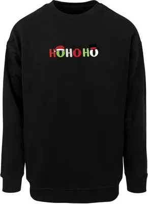 Obrázek produktu pro Pánská mikina Urban Classics Christmas Ho Ho Ho Crewneck black - L