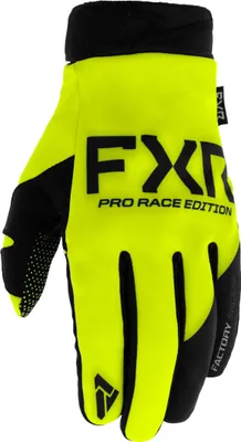 Produktbild von FXR Cold Cross Lite Motocross Handschuhe, gelb/schwarz, L