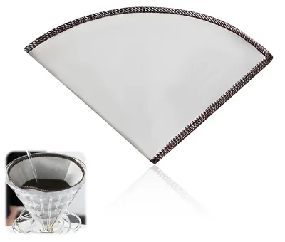 Wiederverwendbarer Kaffeefilter Größe 4, Edelstahl, für 8-12 Tassen