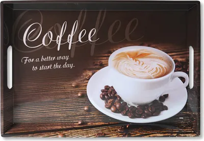 Produktbild von KESPER Serviertablett, Motiv: Coffee, 50 x 35 x 4,5 cm 77397