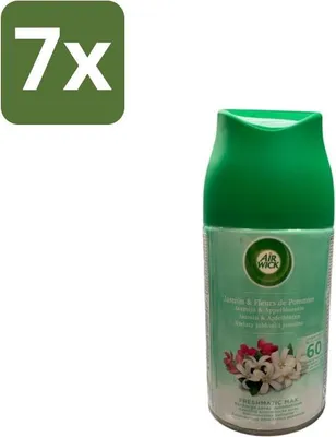 Obrázok produktu pre Air Wick – náplň – Freshmatic jazmín a jabloňový kvet – 250 ml – výhodné balenie – 7 kusov