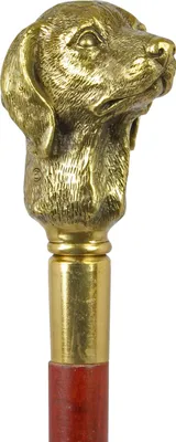 Produktbild von Spazierstock Bronzeskulptur Hund Gehstock Flanierstock 90cm Antik-Stil
