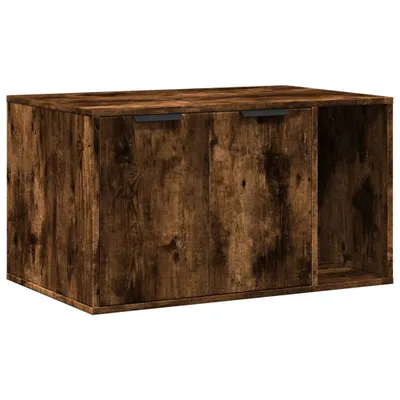 Produktbild von vidaXL Katzenklo Räuchereiche 80x50x45 cm Holzwerkstoff
