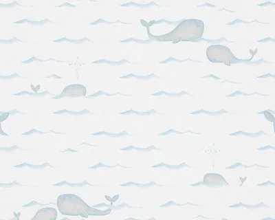 Produktbild von Livingwalls Papiertapete Lovely Friends blau metallic weiß 10,05 m x 0,53 m 303382
