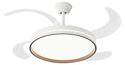 Produktbild von Reversibler Deckenventilator mit Beleuchtung,?? 122cm, weiß und Holz