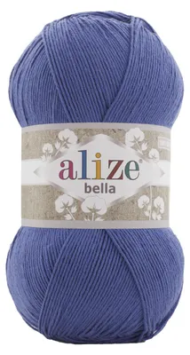 Produktbild von Alize Bella Baumwollgarn 100g/360m Indigo – weich & atmungsaktiv