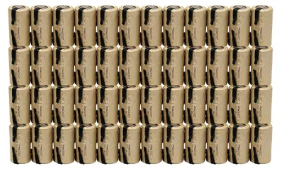 Immagine prodotto di Batterie ricaricabili Ni-Cd, capacità 2800mAh, compatibili con utensili elettrici, confezione da 40 batterie, 1,2V