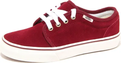 Imagen del producto de Zapatillas deportivas "Bimbo" modelo 7594N, marca VANS, estilo "Vulcanized Vintage", color burdeos, para niños