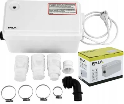Obrázok produktu pre WC zdvíhacia jednotka, fekálne čerpadlo sprcha umývadlo bez macerátora 250W