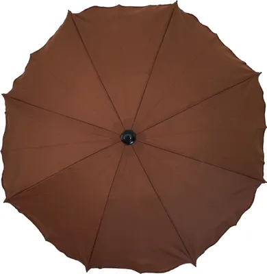 Produktbild von Skyline Sonnenschirm für Kinderwagen flexiblem Befestigungsarm UV-Schutz50+ Sonnensegel Sonnenschutz Kinderwagen-Sonnensegel, Ø63cm, Braun