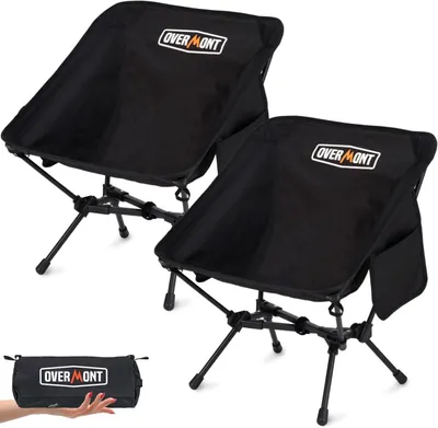 Produktbild von Klappstuhl Campingstuhl Faltstuhl - Ultraleicht - Tragetasche - Bis 150 kg - 2er Set