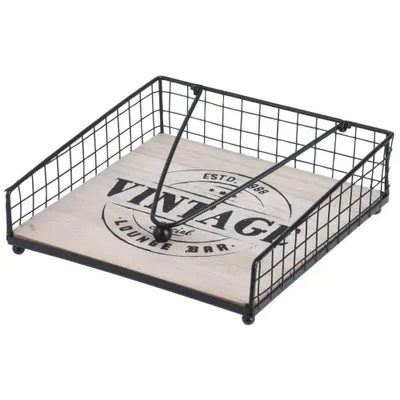 Produktbild von HOME STYLING COLLECTION Serviettenhalter aus Metall Serviettenständer mit Beschwerer