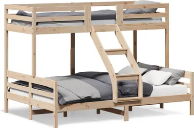 Produktbild von Möbel Etagenbett 80x200/140x200 cm Massivholz Kiefer - Klassische Betten 3207165